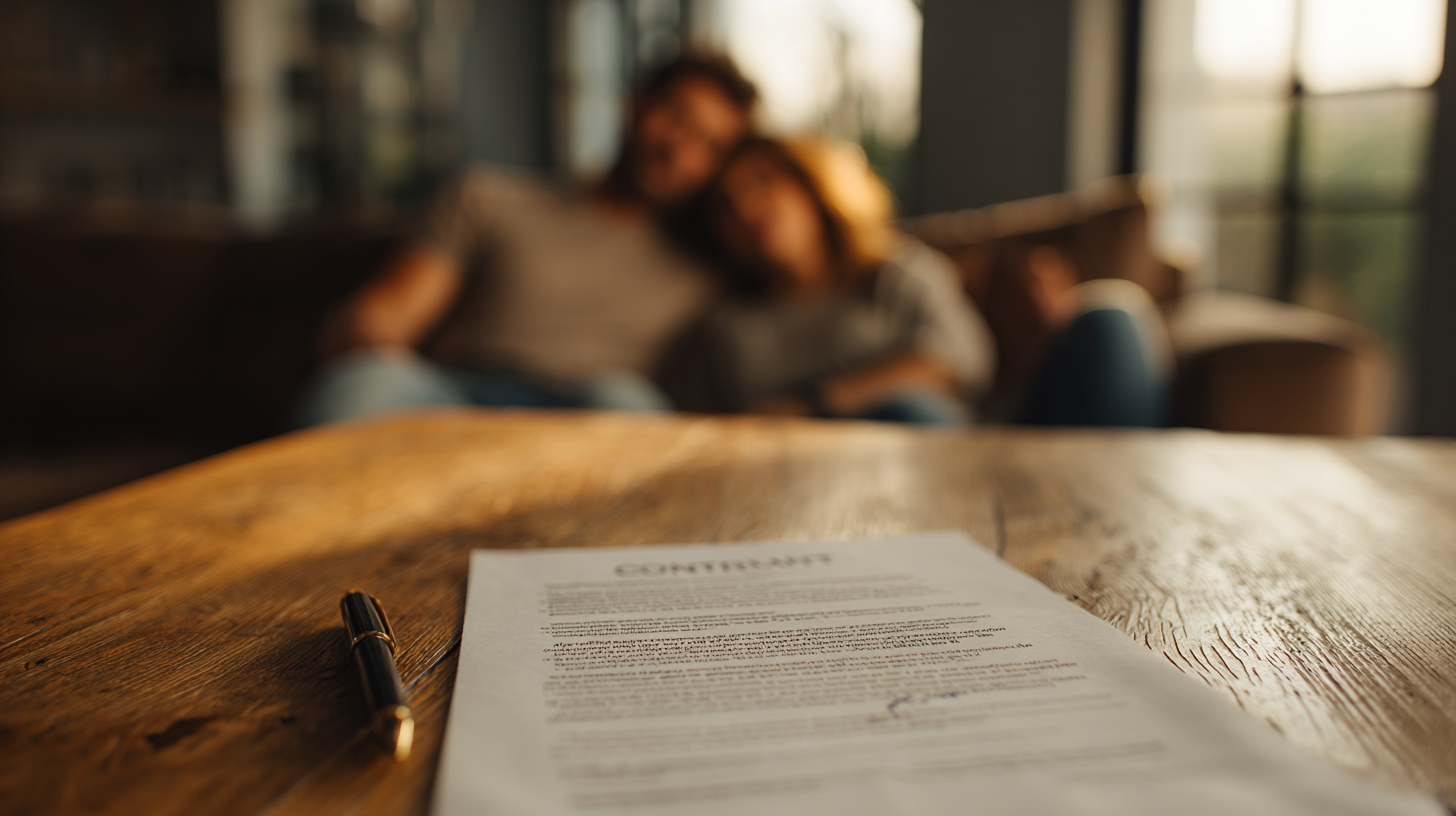 Signing the purchase agreement